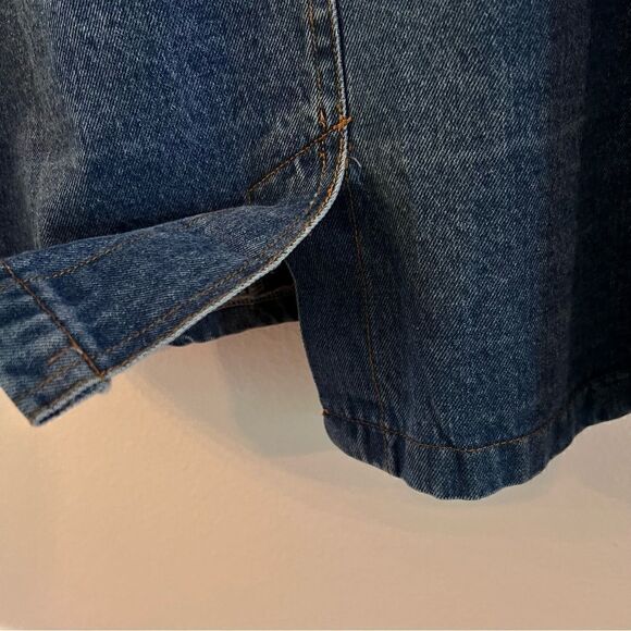 NWT Promesa Denim Jacket Women Oversized Boxy Pockets Button Front Y2K - Picture 9 of 9